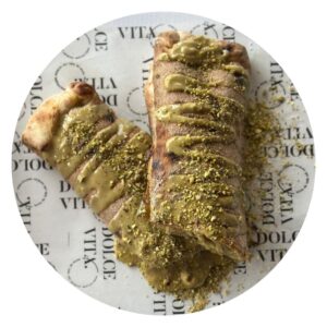 Roll de crema de pistacho